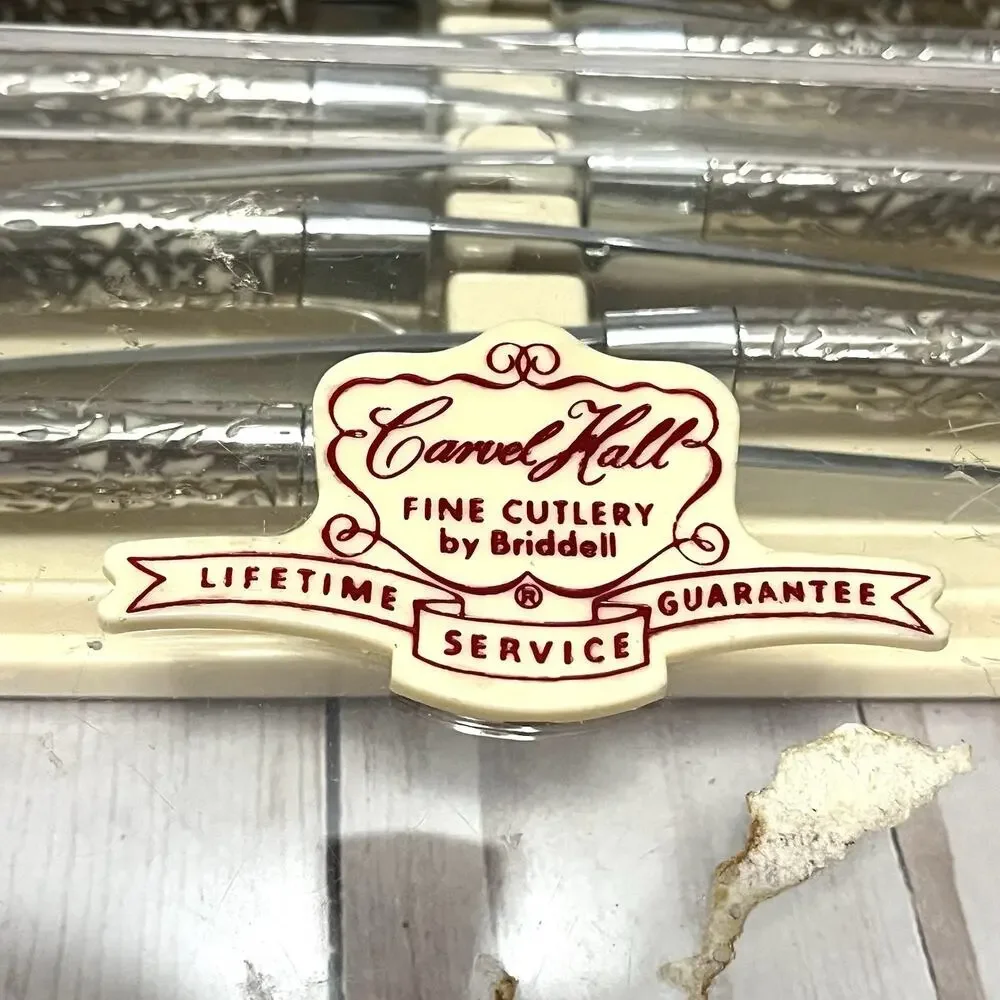 Vintage Carvel Hall Steak Knives Set of 8 by Briddell w/case Excellent Condition